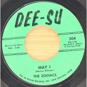 THE ZODIACS - MAY I / THIS FEELING - SOUL 45 DEE-SU